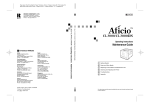 Ricoh Aficio CL3000e DOT Operating instructions