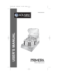 Primera Disc Autoloader ADL-MAX User`s manual