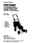 Craftsman 917.379582 Owner`s manual