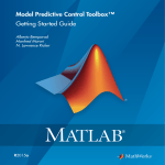 MATLAB MODEL PREDICTIVE CONTROL TOOLBOX - S Specifications