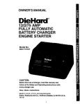 DieHard 200.713121 Owner`s manual