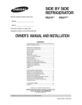 Samsung RS275 Operating instructions