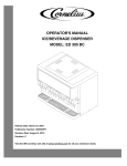 Cornelius ED 300 BC Operator`s manual