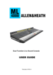 ALLEN & HEATH ML4000 User guide