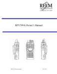 RELM two-way radio Owner`s manual