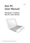 Asus Eee PC 1201PN User manual