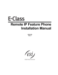 ESI Feature Phone Installation manual