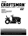 Craftsman EZ3 917.258531 Owner`s manual
