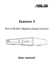 Asus Essence 3 User manual