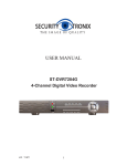 Security Tronix ST-DVR7204G User manual