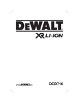 DeWalt DCD710 Technical data