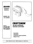 Craftsman 917.249780 Owner`s manual