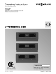 Viessmann Vitotronic 300 GW6B Operating instructions