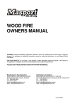 Masport BELVEDERE Operating instructions