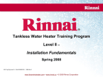 Rinnai R98LSi-ASME Specifications