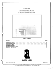 Alarm Lock Eagle 6000 Specifications