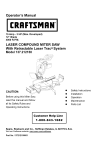 Craftsman 137.212150 Operator`s manual