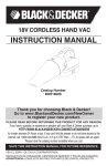 Black & Decker BDH1800S Instruction manual