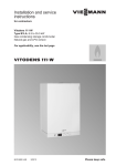 Viessmann Vitodens 111-W Operating instructions