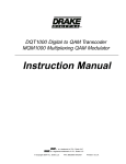 DRAKE DQT1000 Instruction manual