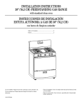 (76.2cm)freestandinggasrange instruccionesde instalacion