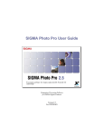 Sigma PHOTO PRO 4.1 - FOR MACINTOSH User guide