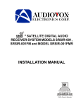 Audiovox LCM5869NP Installation manual