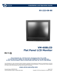 Vicon VM-608LCD Product specifications