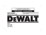 DeWalt DW078 Instruction manual
