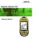 Magellan eXplorist 210 Specifications