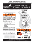 Continental Fireplaces CDVS600-N Operating instructions