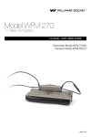 Williams Sound WFM 270 User guide