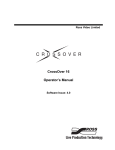 Ross CrossOver 16 Operator`s manual