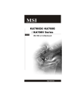 MSI KA780V Series User`s manual
