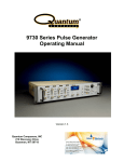 Quantum Composers 9730 Series Operating instructions