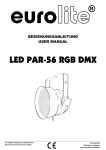 EuroLite LED ML-56 RGB User manual