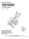 Craftsman 247.88999 Operator`s manual