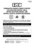 RBI Dominator Series Operating instructions