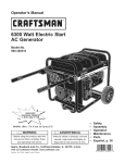 Craftsman 580.326310 Operator`s manual