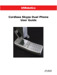 US Robotics Cordless Skype Dual Phone User guide