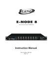 Elation eNODE 8 Pro Instruction manual