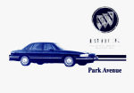 Buick PARKAVENUE 1995 Owner`s manual