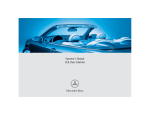 Mercedes-Benz 2002 CLK 320 Operator`s manual