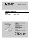 Mitsubishi MUH24WN Service manual