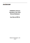 Raisecom RCMS2504-120 User manual