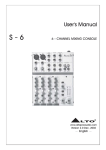 Alto L-6 User`s manual