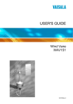 Vaisala WAV151 User`s guide