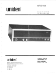 Uniden MC-4700 Service manual