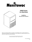 Manitowoc QM30 Specifications
