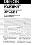 Denon D-M51DVS Operating instructions